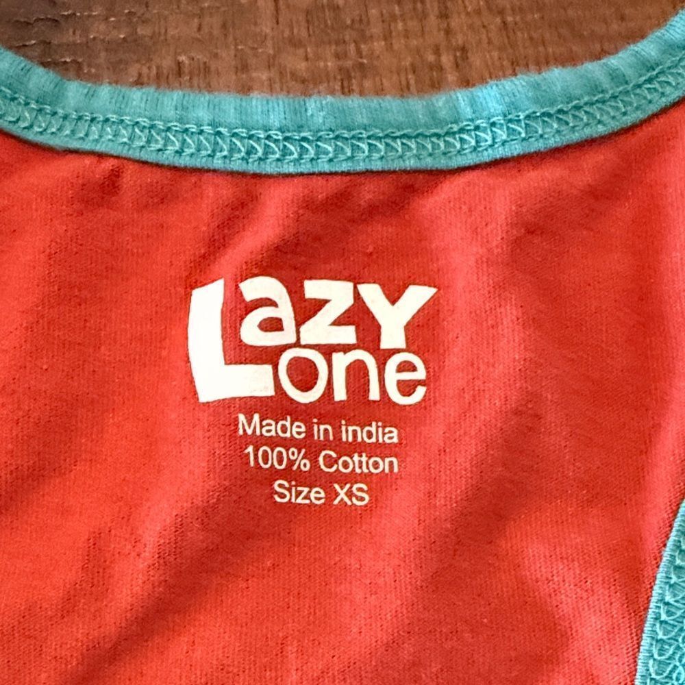 Lazy One orange and Teal Moose Pajama Set - Picture 2 of 8